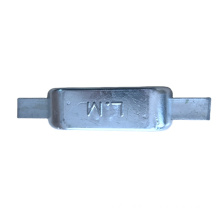 ASTM B418-95 Mill 99% Pure Metal Zinc Ingots for boats anti-corrosion aluminum zinc magnesium anode Zinc Ribbon Anode shaft